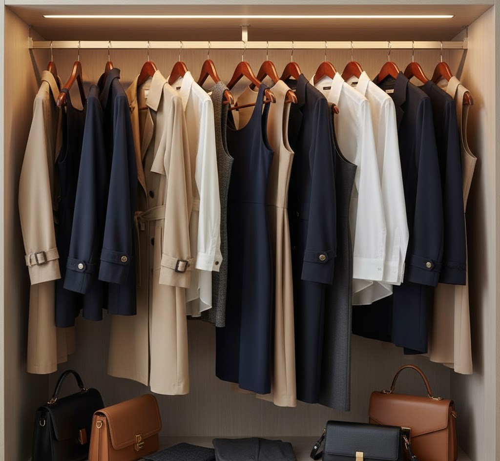 Classic professional wardrobe selection